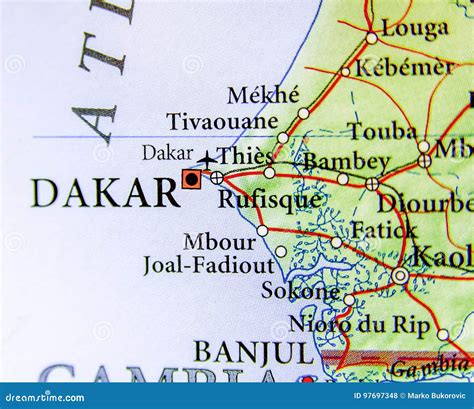 capital city of senegal|Dakar Map .